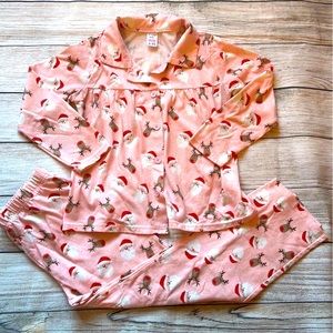 Girl’s Pink Christmas Pajamas